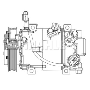 Compresseur de clim Kia/Hyundai - 90255008, 97701A6400, ACP01378