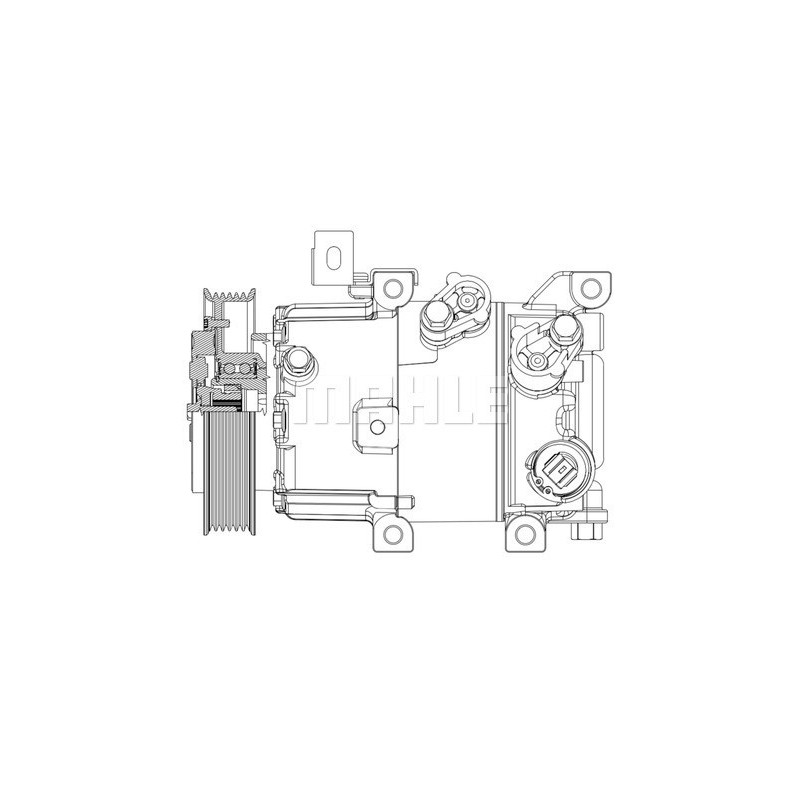 Compresseur de clim Kia/Hyundai - 1986AD1320, 90155019, 97701A5501