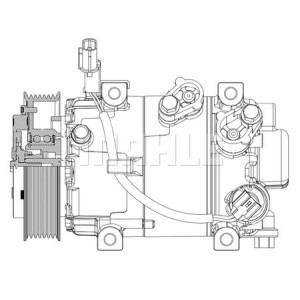 Compresseur de clim Kia/Hyundai - 90155020, 97701A6900, 97701C8051