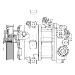 Compresseur de clim Kia/Hyundai - 90155022, 97701D7200, CAC78126
