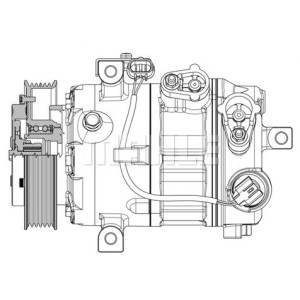 Compresseur de clim Kia/Hyundai - 90155025, 97701D7000, ACP01232