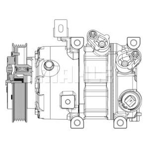 Compresseur de clim Kia/Hyundai - 90155026, 97701D7100, 511065.00