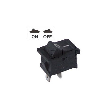 Mini interrupteur à bascule bouton noir avec marquage 0 et 1 - Robert-Lye