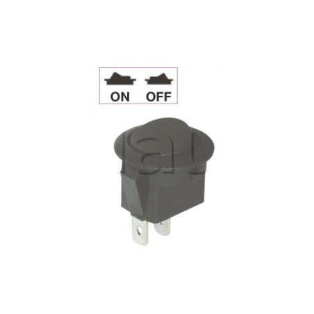 Mini interrupteur à bascule ON-OFF - Perçage ø 20 mm - Avec bouton lumineux 12V