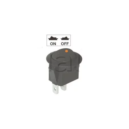 Mini interrupteur à bascule ON-OFF - Perçage ø 20 mm - Eclairage par LED 12V