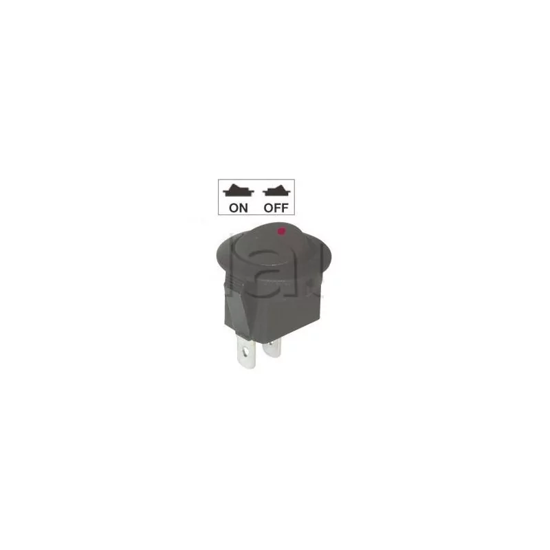 Mini interrupteur à bascule ON-OFF - Perçage ø 20 mm - Eclairage par LED 12V