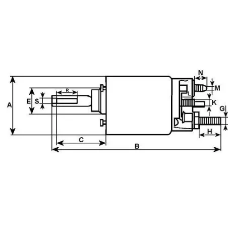 Solenoide Valeo 594632, 595731