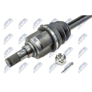 Demi-arbre de transmission JEEP COMPASS 2WD 2.0 -14 ATM - NPW-CH-062, 5105772AA, 5105772AB