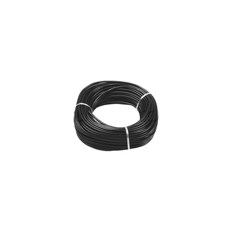 Gaine souplisseau noire en PVC chargé 4mm - Aspect satiné Vendu AU M