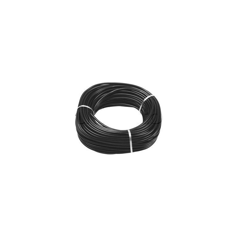 Gaine souplisseau noire en PVC chargé 5mm - Aspect satiné - Vendu AU M