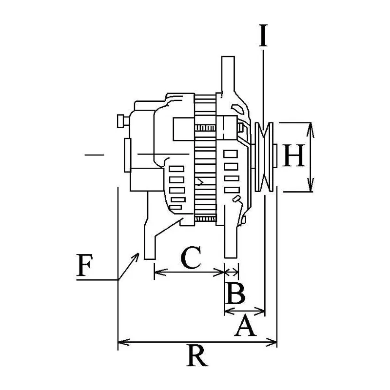 Alternador 14 Voltios 40 A, Bosch 0986036501, Suzuki 31400-80010 Alternador 14 Voltios 40 A, Bosch 0986036501, Suzuki 31400-80010