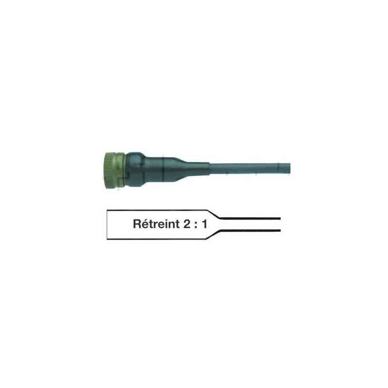 Gaine thermorétractable spéciale huiles - Hydrocarbures - Rétreint en diamètre 2 : 1 D19 Gaine thermorétractable spéciale huiles - Hydrocarbures - Rétreint en diamètre 2 : 1 D19