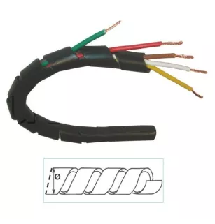 Guaina per merci e protezione di cavi e fasci elettrici diam. 4 mm