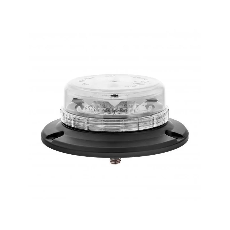 Gyrophare LED Orange Extra plat 1 Fixation centrale