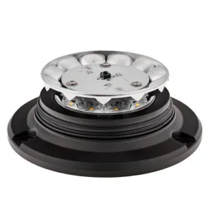 Faro rotante a LED extra piatto 1 Fissaggio centrale