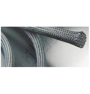 Black braided sheath Diam.8