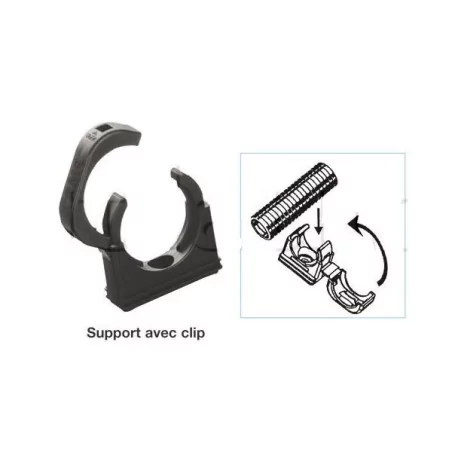 Supports de gaine polyamide noir MONOBLOC D.29