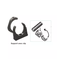 Monobloc Black D.36 soporte de vaina de poliamida negra