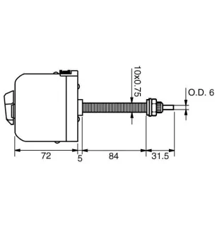 Windshield wiper motor 24V DOGA 112.1580.3B.00, SWF 402231
