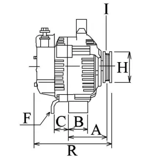 Lichtmaschine 14 Volt 70 A, Bosch 0986036581, Ford 1406061