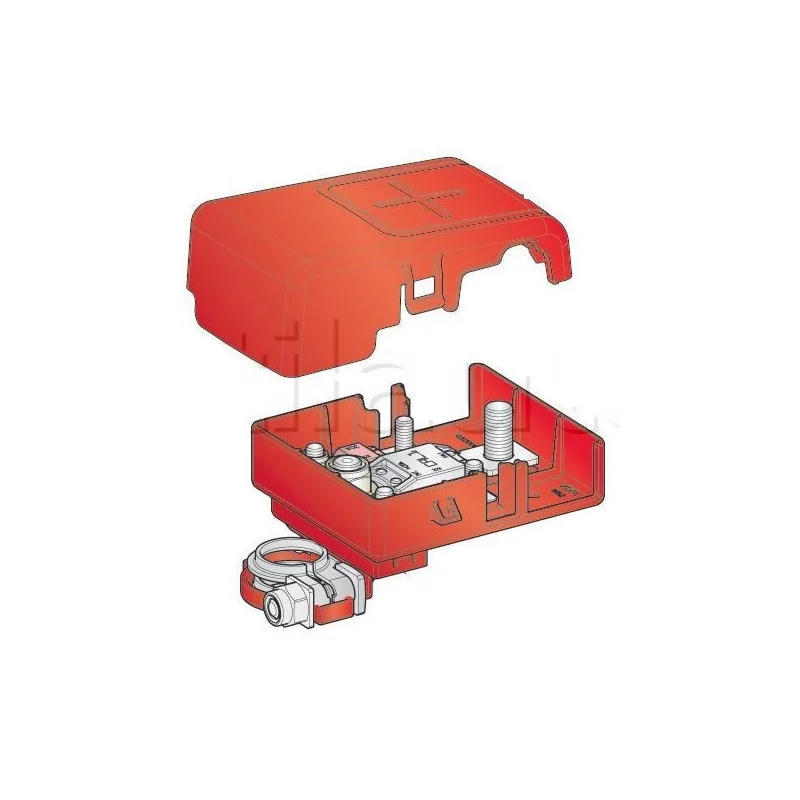 Boîtier de protection électrique pour 2 fusibles MIDI + 1 fusible MEGA