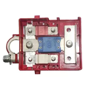 Boîtier de protection électrique pour 2 fusibles MIDI + 1 fusible MEGA