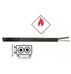 Cabo plano ADR / seção retangular 2x1mm2