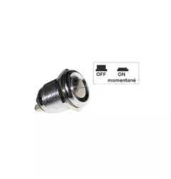 Botão de push em miniatura à prova d'água 12v16a