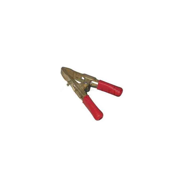 Massenzange Messing 500A rot+