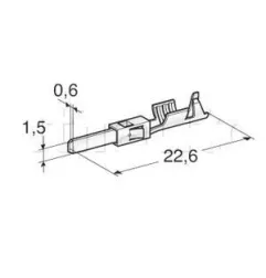 Cosses nues spécifiques 1,5 M 0,5A1MM2