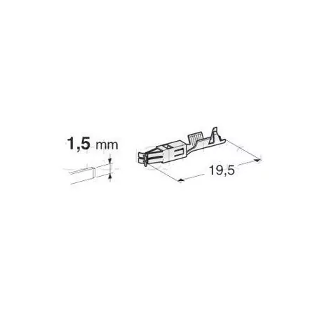 Cosses nues spécifiques 0,50 A 1MM2