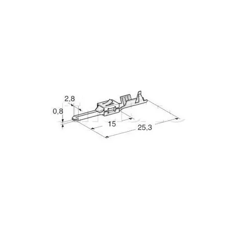 Cosses nues spécifiques 2,8 M 0,5A1mm2