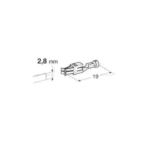 Cosses nues spécifiques 0,50 A 1mm2