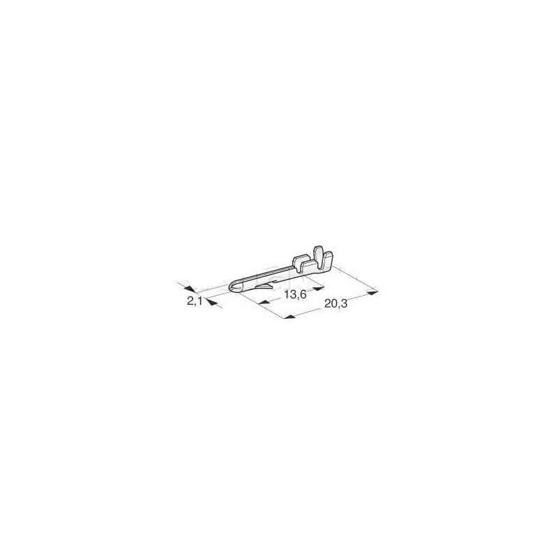 Cosses nues spécifiques M 2.1mm-0.5A1mm2 Cosses nues spécifiques M 2.1mm-0.5A1mm2