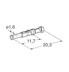 Vainas desnudas específicas fem. R 0.50 a 1 mm2