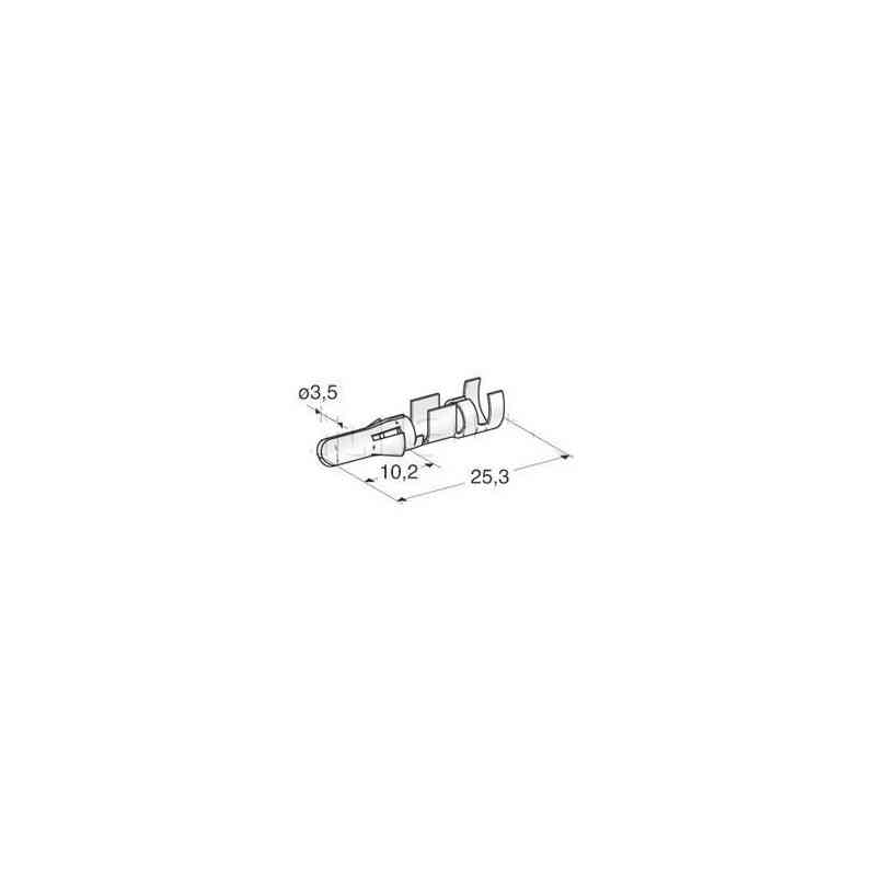 Baccelli nudi specifici maschio da 2,5 a 6mm2 Baccelli nudi specifici maschio da 2,5 a 6mm2