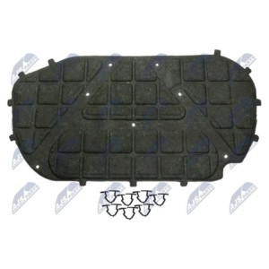 Insonorisation du capot moteur VW SCIROCCO 2009 - 1K8863831C, 1K8863831E