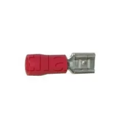 Clip femenino semiislado rojo