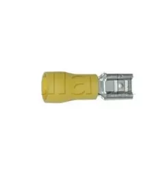 Yellow semi-isolated female clip: 6.35