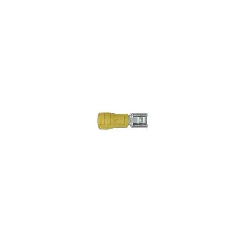 Yellow semi-isolated female clip: 6.35 Yellow semi-isolated female clip: 6.35