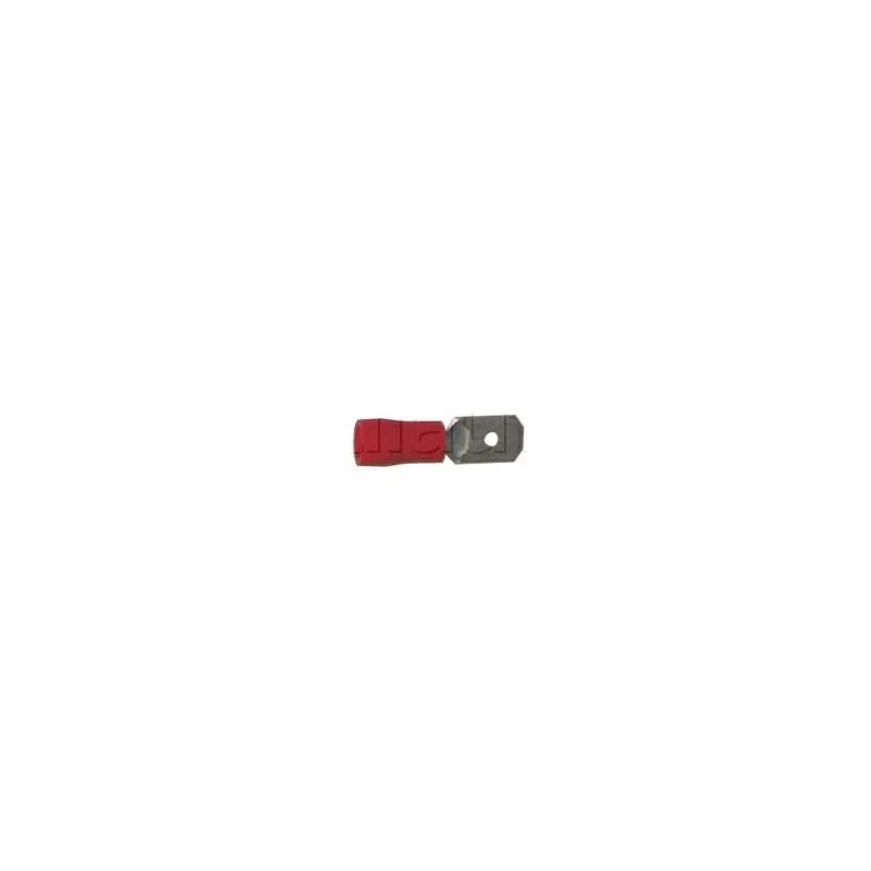 Clip mâle semi-isolé ROUGE M6.5