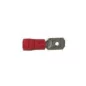 Clip mâle semi-isolé ROUGE M6.5