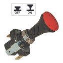Interrupteur à tirette économique à lentille ROUGE