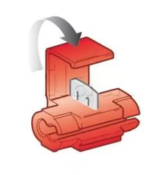 Connettore auto-annoying per connessioni, connessioni o derivazioni dei cavi rusciti auto