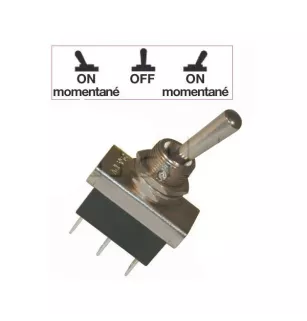 18 mm metal rod switches - screw connections - 2xon -mom high performance series