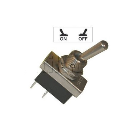 Interrupteurs à tige métal 20 mm - Connexions à fiches 6,35 mm -