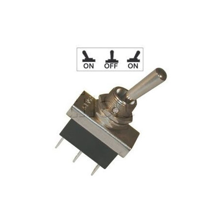 Interrupteurs à tige métal 20 mm - Connexions à fiches 6,35 mm