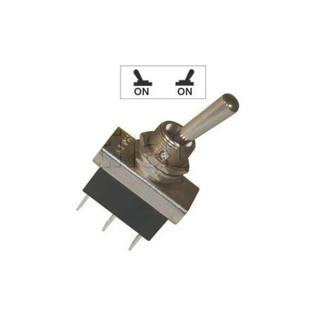Interrupteurs à tige métal 20 mm - Connexions à fiches 6,35 mm - Série haute performance 20mm