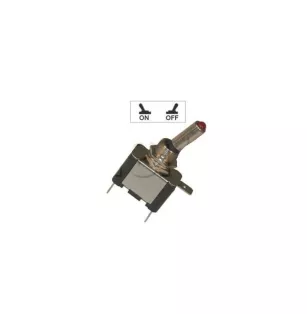 Interruptor de etapa con indicador LED de luz - Serie roja de alto rendimiento 12V