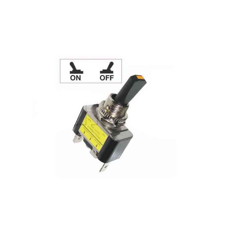 Interruttori a canna di plastica da 15 mm con indicatore a LED di luce - Collegamenti da 6,35 mm in foglio - Serie arancione Interruttori a canna di plastica da 15 mm con indicatore a LED di luce - Collegamenti da 6,35 mm in foglio - Serie arancione